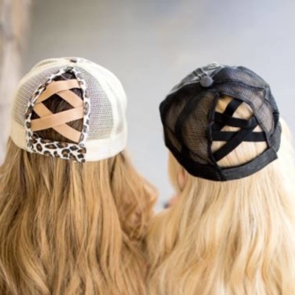 Accessories - PINK Ponytail Baseball Cap
